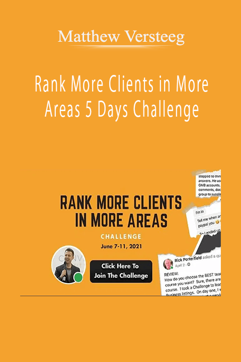 Rank More Clients in More Areas 5 Days Challenge – Matthew Versteeg