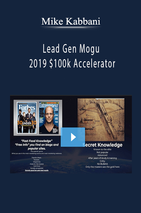 Lead Gen Mogul 2019 $100k Accelerator – Mike Kabbani