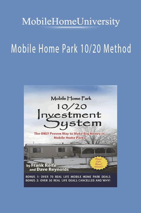 Mobile Home Park 10/20 Method – MobileHomeUniversity