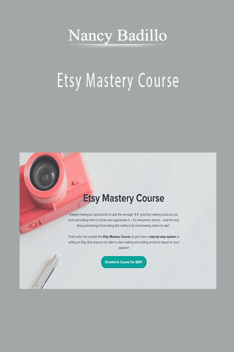 Etsy Mastery Course – Nancy Badillo