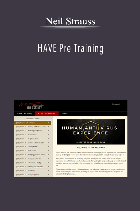 HAVE Pre Training – Neil Strauss