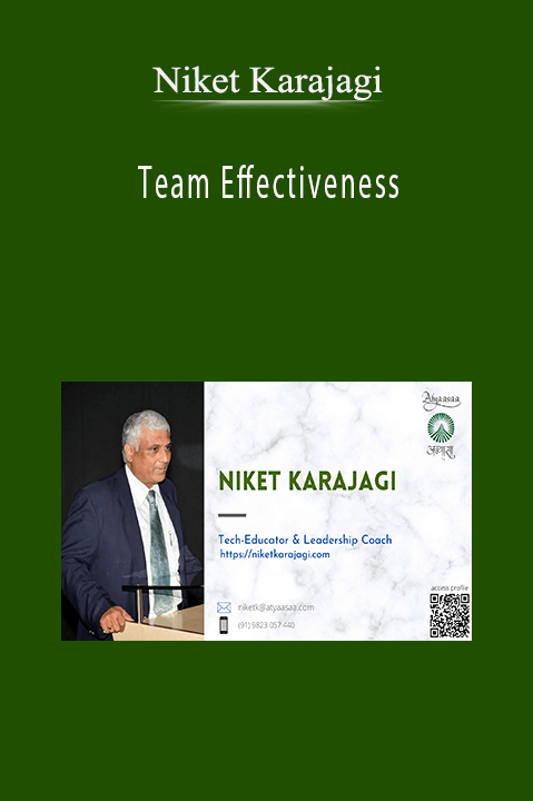 Team Effectiveness – Niket Karajagi