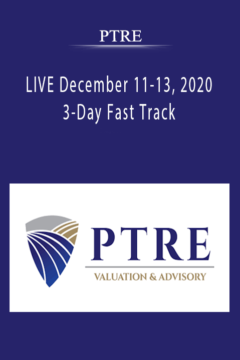 PTRE - LIVE December 11-13, 2020 3-Day Fast Track