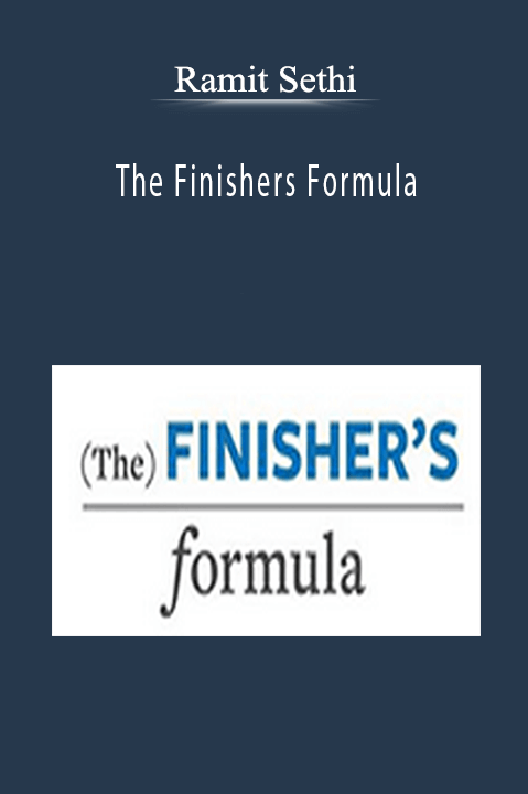 The Finishers Formula – Ramit Sethi