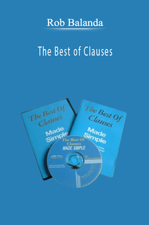 The Best of Clauses – Rob Balanda