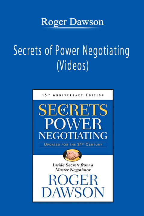 Roger Dawson - Secrets of Power Negotiating (Videos)