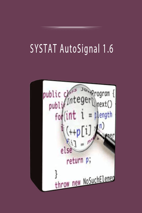 SYSTAT AutoSignal 1.6