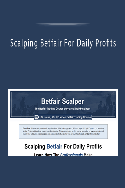 Scalping Betfair For Daily Profits