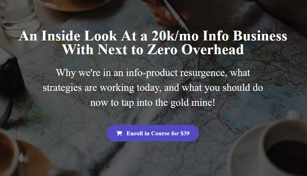 Sean Vosler - An Inside Look At a 20k/mo Info Business With Next to Zero Overhead