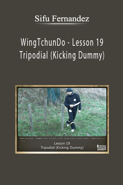 WingTchunDo – Lesson 19 – Tripodial (Kicking Dummy) – Sifu Fernandez