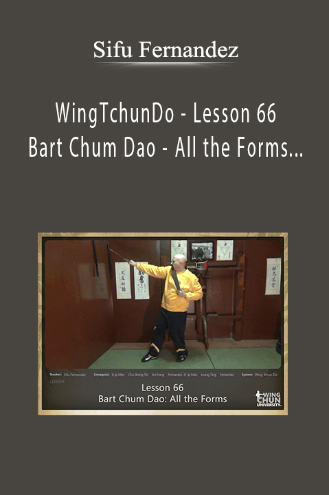 WingTchunDo – Lesson 66 – Bart Chum Dao – All the Forms with the Swords – Sifu Fernandez