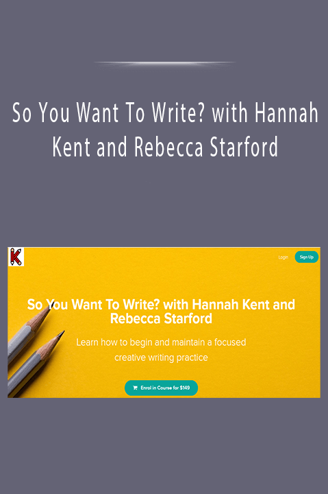 So You Want To Write? with Hannah Kent and Rebecca Starford