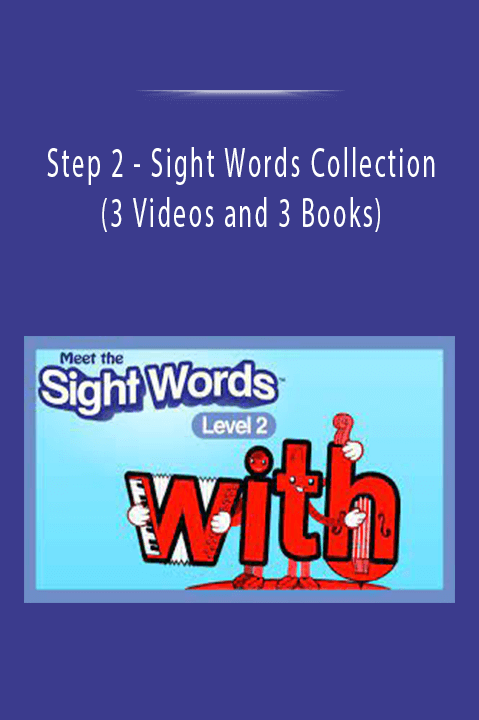 Sight Words Collection (3 Videos and 3 Books) – Step 2