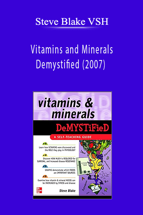 Steve Blake VSH Vitamins and Minerals Demystified (2007)