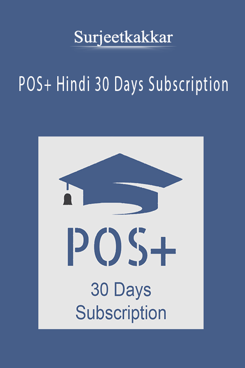 POS+ Hindi 30 Days Subscription – Surjeetkakkar