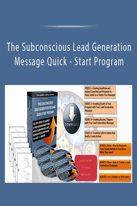 Start Program – The Subconscious Lead Generation Message Quick