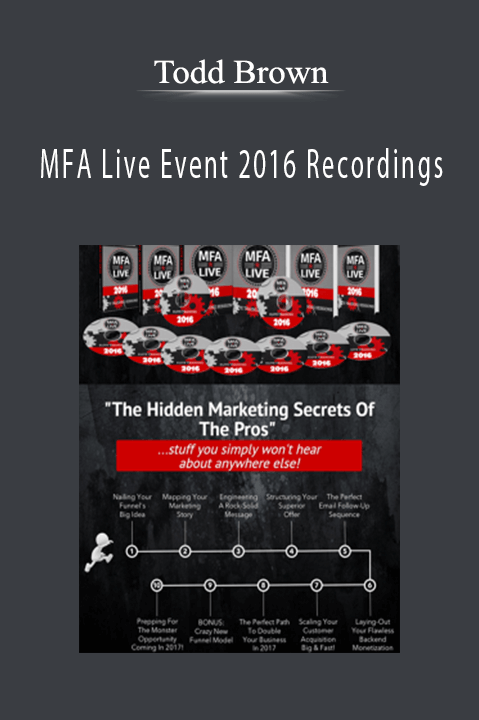 MFA Live Event 2016 Recordings – Todd Brown