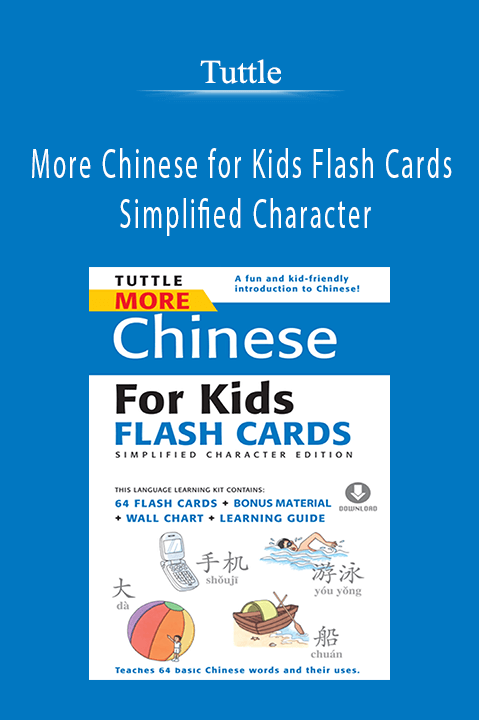 More Chinese for Kids Flash Cards Simplified Character – Tuttle