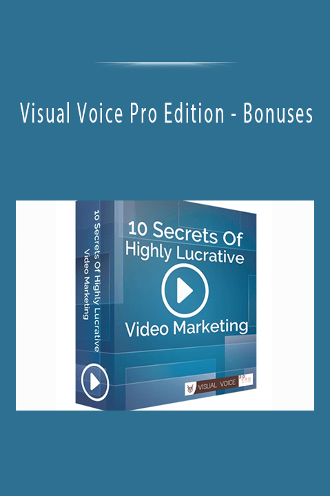 Bonuses – Visual Voice Pro Edition