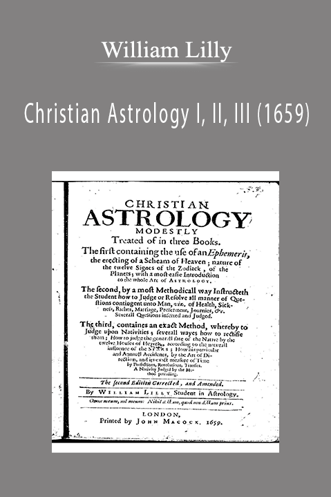 Christian Astrology I