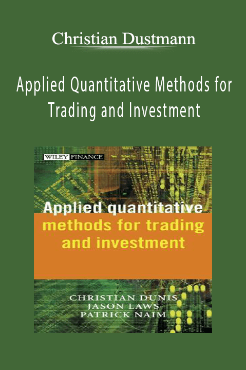 Applied Quantitative Methods for Trading and Investment – Christian L.Dunis