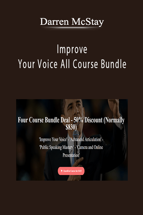Darren McStay - Improve Your Voice All Course Bundle