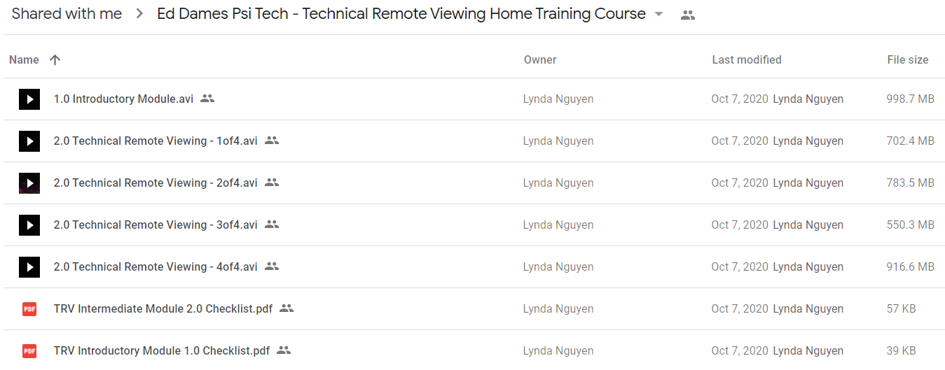 Ed Dames Psi Tech - Technical Remote Viewing Home Training Course