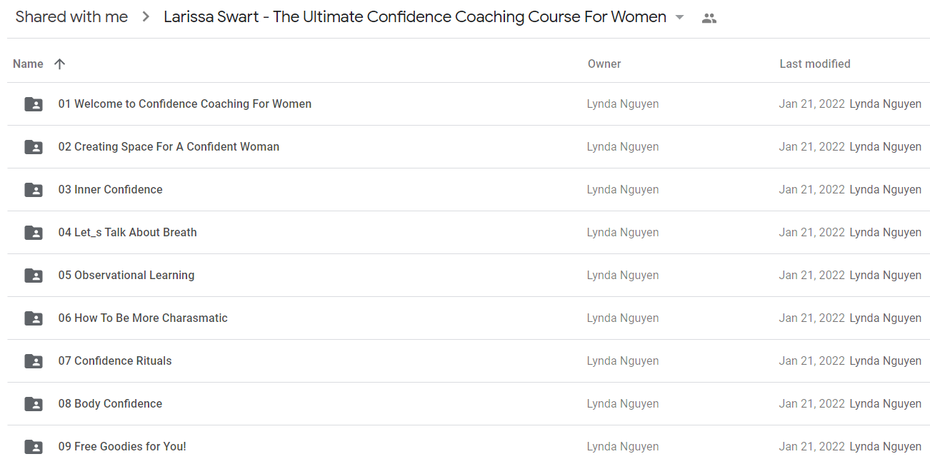 Larissa Swart - The Ultimate Confidence Coaching Course For Women