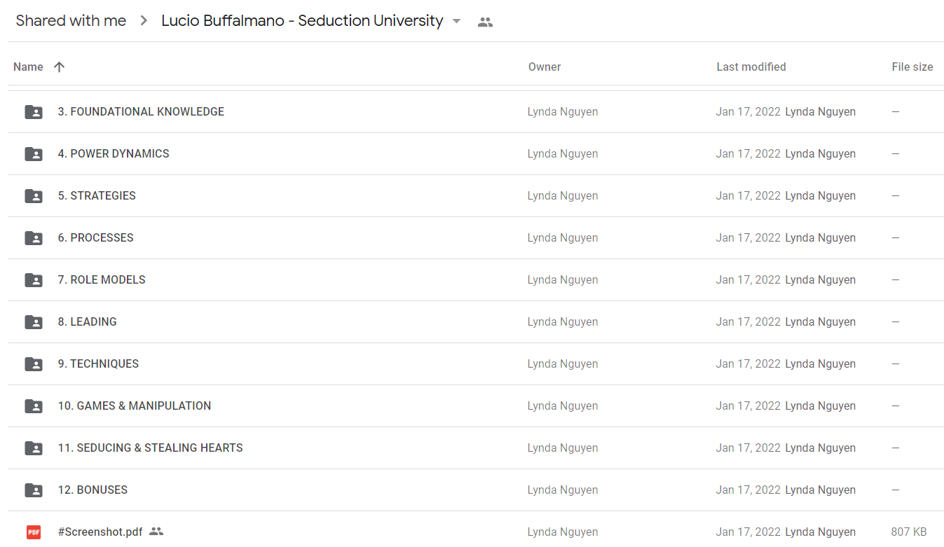 Lucio Buffalmano - Seduction University