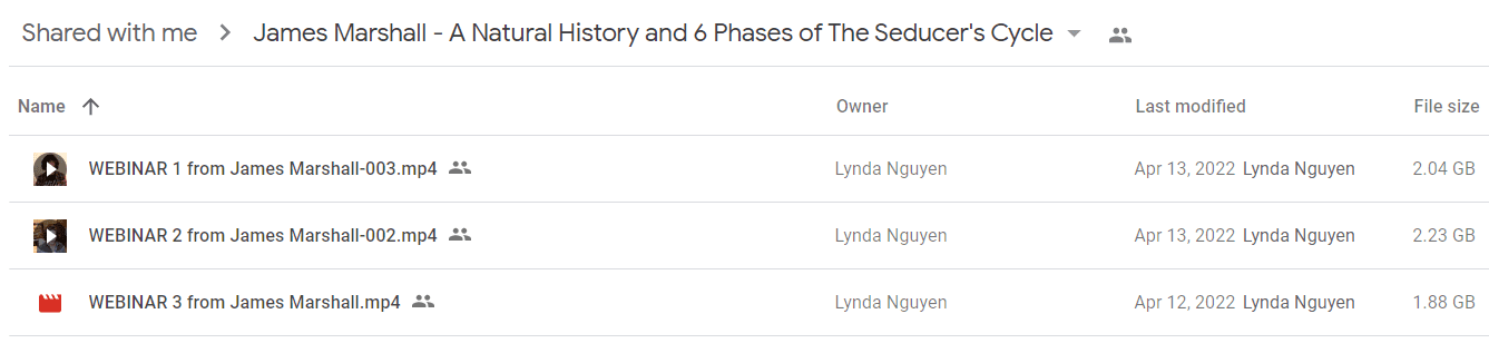 James Marshall - A Natural History and 6 Phases of The Seducer's Cycle