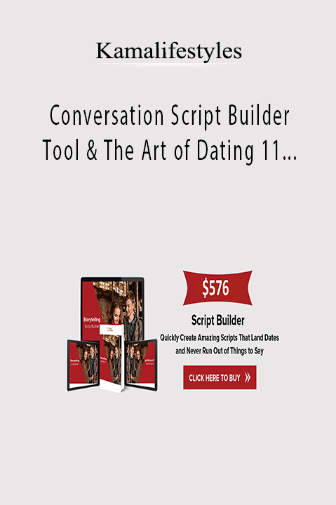 Kamalifestyles - Conversation Script Builder Tool & The Art of Dating 11 Ebooks Bundle Set