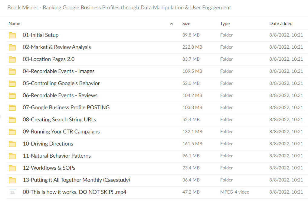 Brock Misner - Ranking Google Business Profiles through Data Manipulation & User Engagement