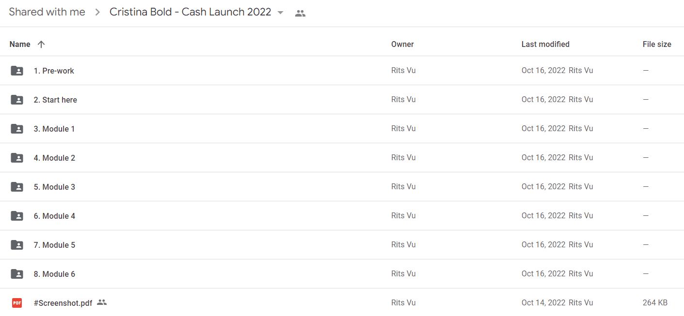 Cristina Bold - Cash Launch 2022