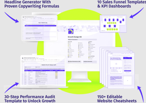 Growmodo Design Kit 1.0 - 157 UI Design file and Templates